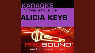 Fallin Karaoke With Background Vocals In the style of Alicia Keys [upl. by Mccallion]