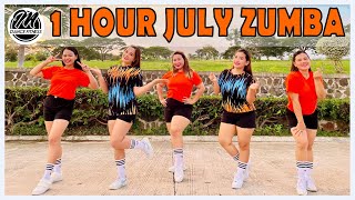 1 HOUR ZUMBA  MA DANCE FITNESS  JULY COLLECTION [upl. by Norrabal]