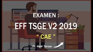 الجزء 1  تصحيح إمتحان OFPPT EFF TSGE V2 2019 quot Comptabilité analytique CAE quot [upl. by Lian]