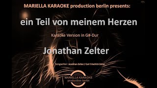 Jonathan Zelter  Ein Teil von meinem Herzen Karaoke Version [upl. by Irroc]