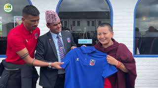 Nepali National Team in UK ll Team Captain Manager ll with Gurkha Media ll 2024 gurkhamedia [upl. by Eatnoled]