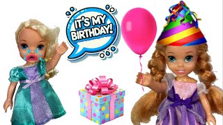 Oops Annia Stole MY Birthday  🎁 Anna and Elsa Toddlers Birthday Mix Up 🎈 [upl. by Oirram]