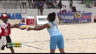 Pacific Mini Games Van2017 Beach Volleyball Womens Tuvalu vs NCL [upl. by Durward931]