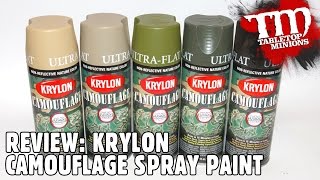 REVIEW Krylon Camouflage Spray Paint [upl. by Mcguire]