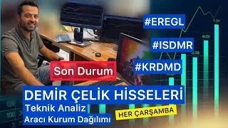 DEMİRÇELİK HİSSELERİNDE SON DURUM  EREĞLİ  ISDMR  KRDMD  eregl krdmd isdmr hisseanaliz [upl. by Puett]