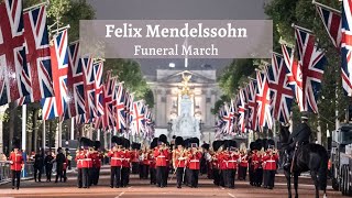 Mendelssohn Funeral March 1843 performed at the procession for Queen Elizabeth II [upl. by Arramahs]