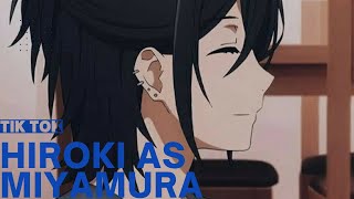 kokujin no tenkousei react a Hiroki as miyamura•horimiya• tik tok [upl. by Asila]