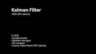 Kalman Filter IMU Improved by Velocity Data [upl. by Pinebrook670]