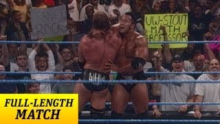 FULLLENGTH MATCH SmackDown  Triple H vs The Rock  WWE Championship [upl. by Pinter860]