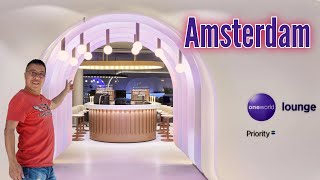 Amsterdam 🇳🇱 Oneworld Lounge  Worth The Hype Full Tour amp Review [upl. by Jeana]