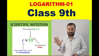 LOGARITHM O1 SCIENTIFIC NOTATION Matric Level  IN URDUHINDI [upl. by Annunciata]