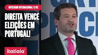 CENTRODIREITA VENCE AS ELEIÇÕES LEGISLATIVAS EM PORTUGAL  NOTICIÁRIO INTERNACIONAL [upl. by Sarina]