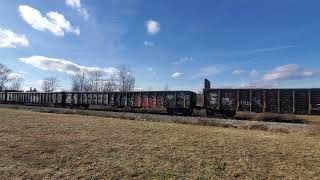 Finger Lakes Railway Freight departing Sennett NY 11524 vid 2 of 2 [upl. by Areht]