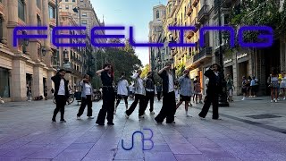 KPOP IN PUBLIC UNB  Feeling  Dance cover by Aelin Crew from Barcelona [upl. by Susejedesoj]