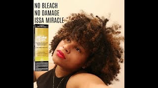 HOW TO LIFT DARK HAIR USING LOREAL HICOLOR BLONDE  DIY MIRACLE NO BLEACH LANAYLOVEE [upl. by Gisela]