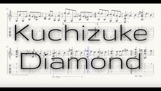 Yamadakun and the Seven Witches Kuchizuke Diamond  WEAVER   Guitar SoloFingerstyle Tab [upl. by Chill]