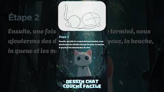 Comment dessiner un Chat couché facile [upl. by Weber]