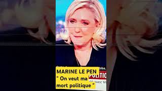 MARINE LE PEN  Rassemblement National  quot On veut ma mort politique quot en réaction à son procès [upl. by Largent]