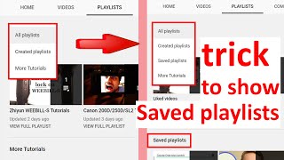 how to access saved playlists YouTube [upl. by Ppik]