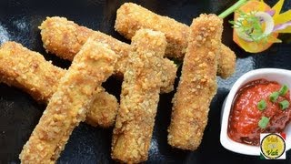 Fried Soya Tofu Cheese Sticks  By Vahchef  vahrehvahcom [upl. by Four]