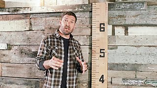 DIY Barnwood Height Marker  DIY Network [upl. by Iyre818]