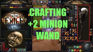 Poe 319 Crafting 2 Convoking Wand Minion Damage in Lake of Kalandra League  1093 [upl. by Staley]