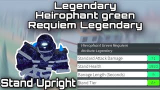 Legendary Hierophant Green Requiem Showcase In Stand Upright [upl. by Reid]