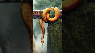 Travel Exploring  Python vs Train  Amazon Jungle shorts nature discovery [upl. by Ynnaej]