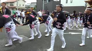 2018岸和田だんじり祭 宵祭 午後曳行 05 南町・紙屋町 [upl. by Mellisa]