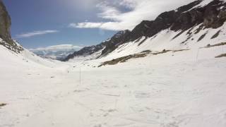 Val Thorens Lory blue piste  return to Orelle [upl. by Htenaj214]