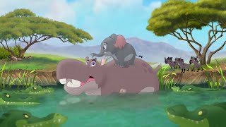 The Lion Guard Hyenas AND Crocodiles Vs Beshte amp Mtoto  Follow That Hippo HD Clip [upl. by Teloiv354]