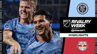 New York City FC vs New York Red Bulls  Hudson River Derby  Full Match Highlights  May 18 2024 [upl. by Towbin610]