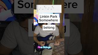 LINKIN PARK SOMEWHERE I BELONG guitar solo shorts guitar guitartabs guitarsolo [upl. by Noxid]