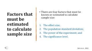 Sample size  How to determine the correct sample size of a research [upl. by Yeltsew]