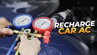 Recharging your cars AC System [upl. by Ellered]