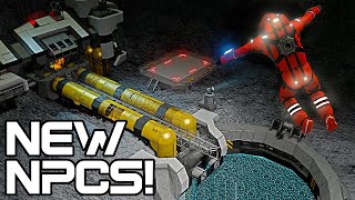 Exploring the new NPCs with Capac  Space Engineers Contact update [upl. by Aseiram]