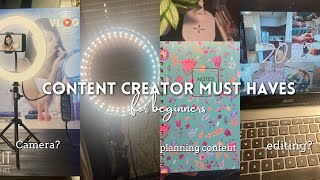 Content Creator Must Haves for Beginners  What equipment I use [upl. by Scutt]