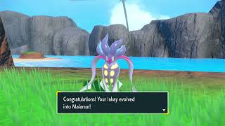 How to Evolve Inkay into Malamar in Pokemon Scarlet amp Violet DLC [upl. by Clarkin]