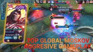 MOSKOV TOP GLOBAL AGGRESIVE GAMEPLAY FULL ATTACK SPEED  MOSKOV MOBILE LEGENDS [upl. by Gass874]