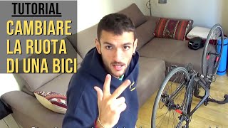 EXTRA  Come cambiare la ruota di una bici🚴 [upl. by Crim367]