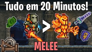 Guia PROGRESSÃO de MELEE em 20 MINUTOS  Terraria Progressão para iniciantes [upl. by Riay]