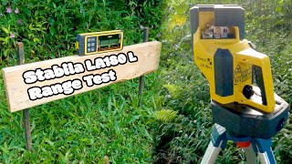 Laser Level  Stabila LA 180L Layout Station Range Test  GoPro Hero 9 [upl. by Orji]