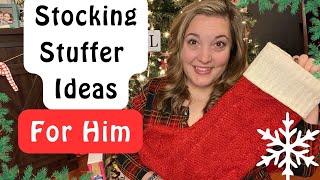 STOCKING STUFFER IDEAS FOR HIM 🎄  Budget Friendly Easy Stocking Ideas [upl. by Kellyann]