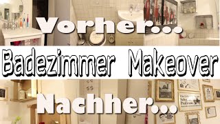 Badezimmer Makeover  aus alt mach neu  DIY [upl. by Evan]