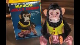 Monkey clapping cymbals chimp scary toy [upl. by Liggitt]