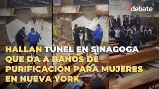 Hallan túnel en sinagoga que da a baños de purificación para mujeres en Nueva York [upl. by Gabbert911]