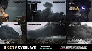 CCTV Security Camera Overlays  After Effects Template [upl. by Leinaj]