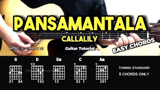 Pansamantala  Callalily  Easy Guitar Chords Tutorial For Beginners CHORDS amp LYRICS guitarlesson [upl. by Arret827]