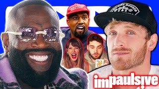 Rick Ross on Adin Ross Getting Scammed Defends Taylor Swift amp Kanye West Addresses Nicki Minaj 409 [upl. by Aelhsa]