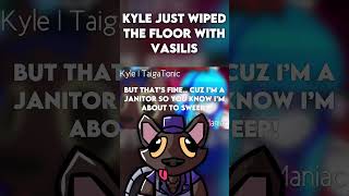 KYLE JUST WIPED THE FLOOR WITH VASILIS blackouthospital thewerecleaner indiegame rapbattle [upl. by Bannasch]